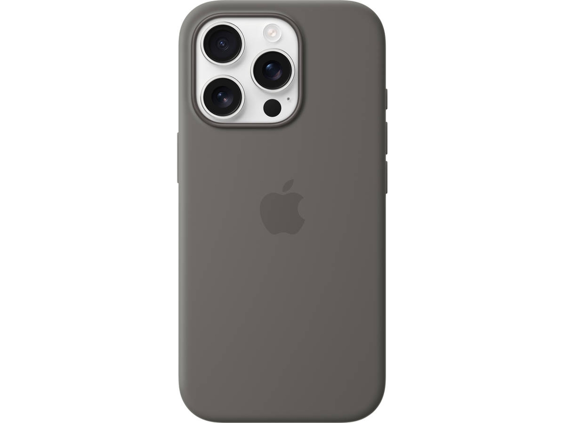 Capa APPLE Silicone Case com MagSafe para iPhone 16 Pro (Stone Gray)