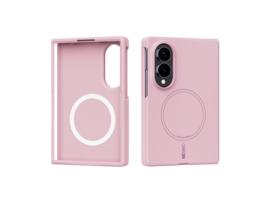 Capa Magnética Para Samsung Galaxy Z Fold 8 Compatível Com Magsafe, Fina, Em Silicone Líquido, Resistente A Impactos Rosa Hexinyigjly