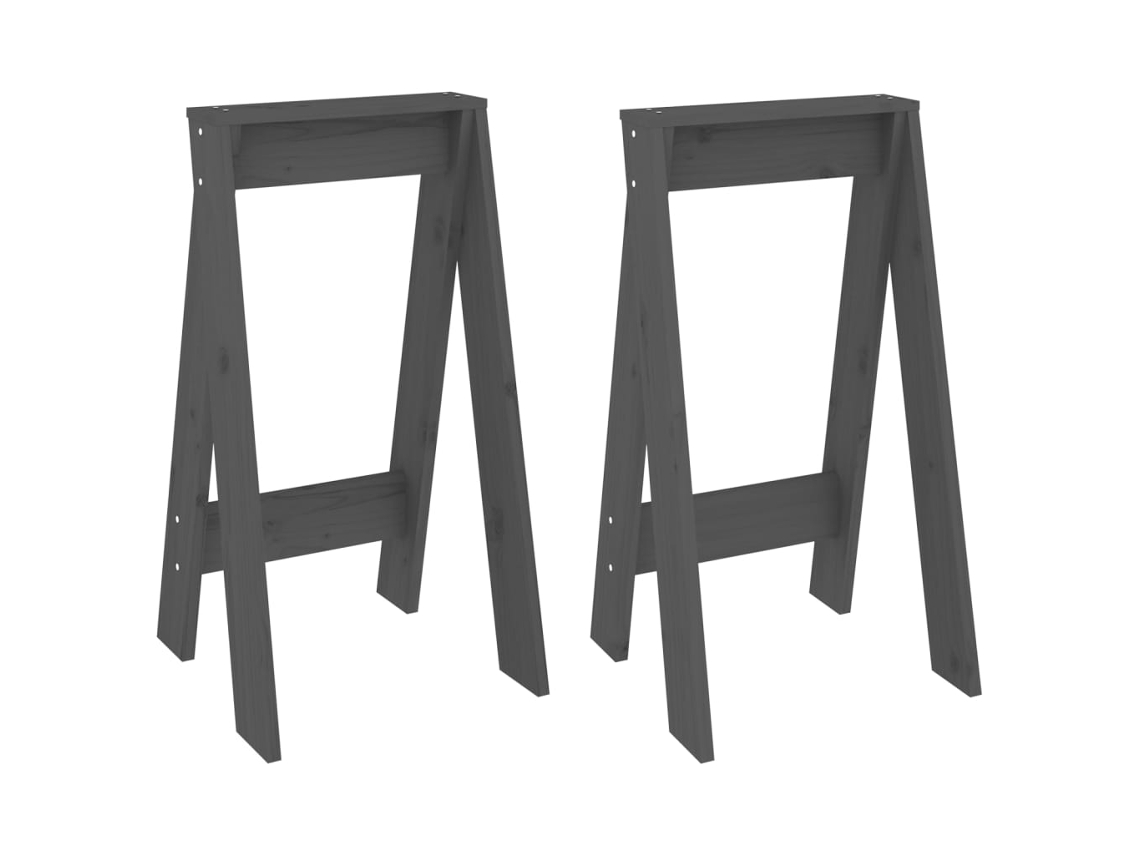 Stool, Stools Vidaxl Cinzeto Madeira De Pinho (40 X 40 X 75 Cm)