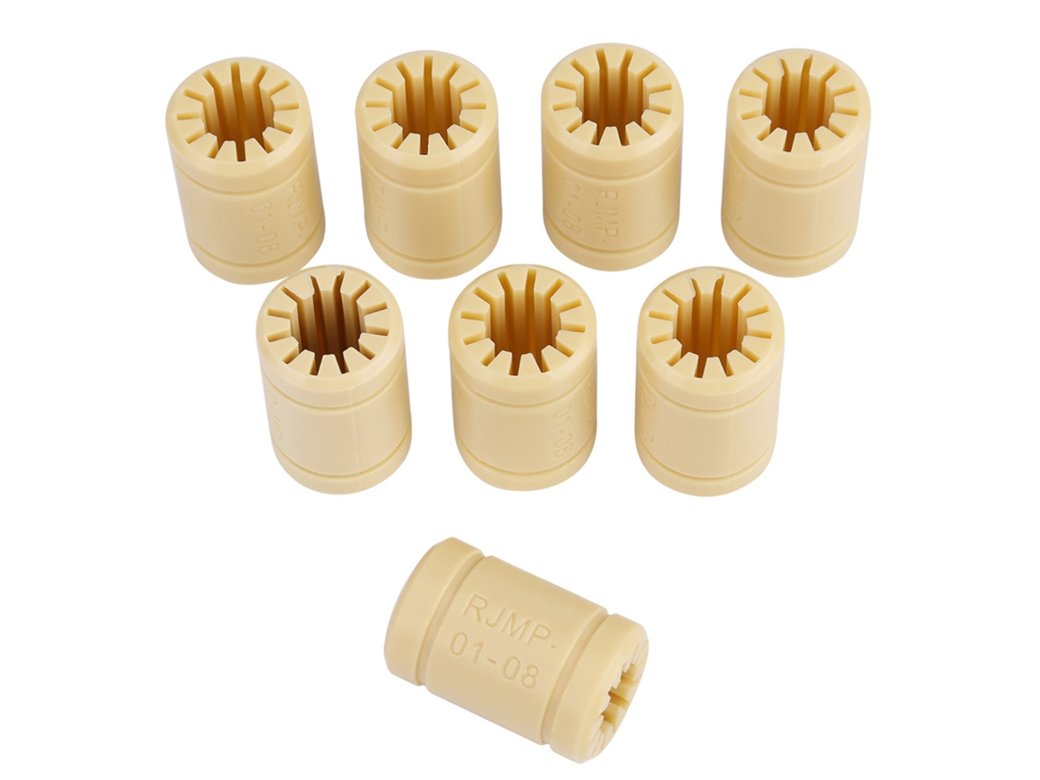 8 Peças/conjunto Rolamento Lm8uu De Polímero Sólido Para Impressora 3d Eixo 8mm