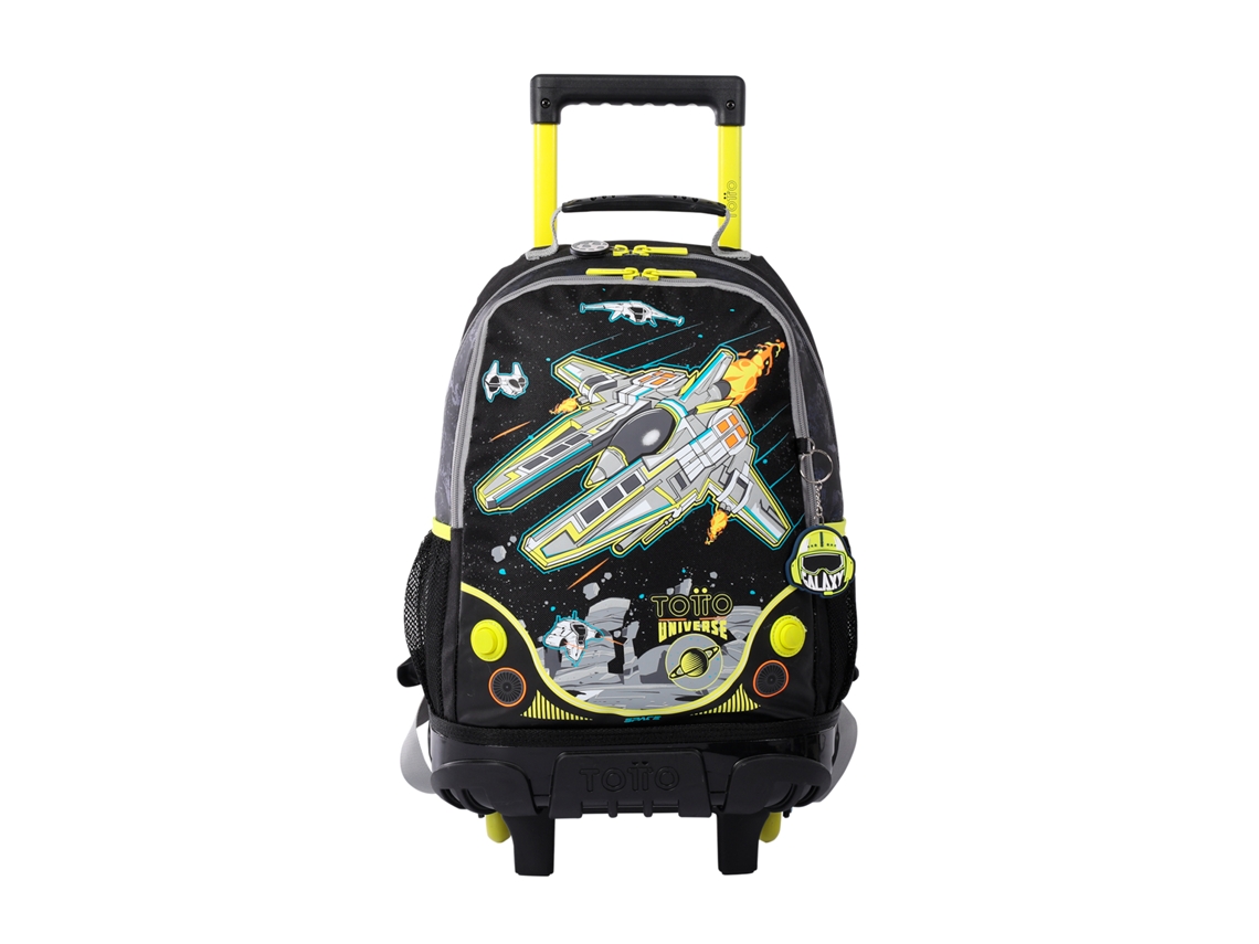 Mochila Infantil com Rodas Mediana Spaceship