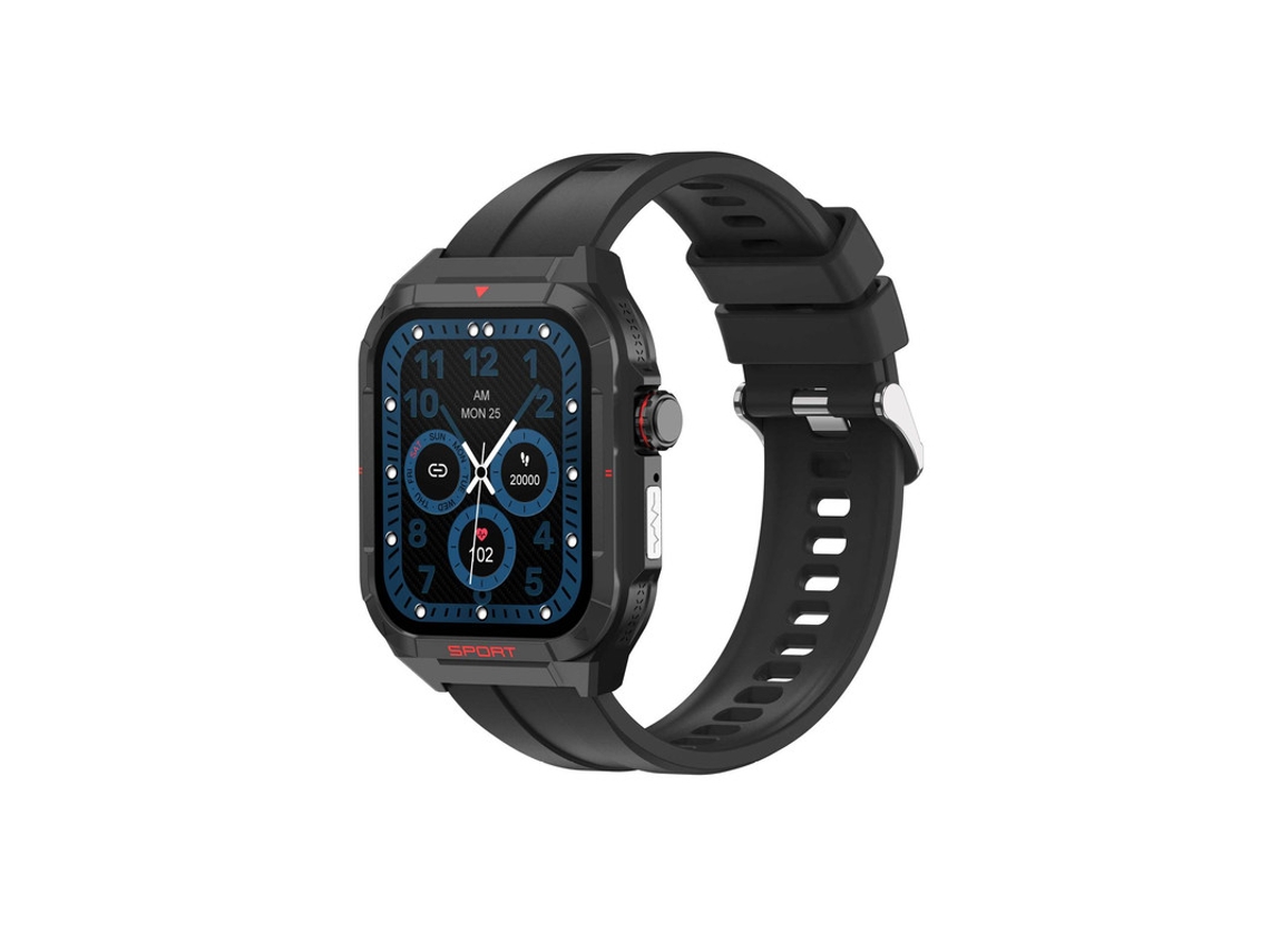 Monitoramento de Oxigênio no Sangue e Açúcar no Sangue Smartwatch SHAH ARPAN Preto