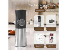 Moedor De Sal E Pimenta Elétrico Por Gravidade, Ajustável E Automático. PENGDSJE