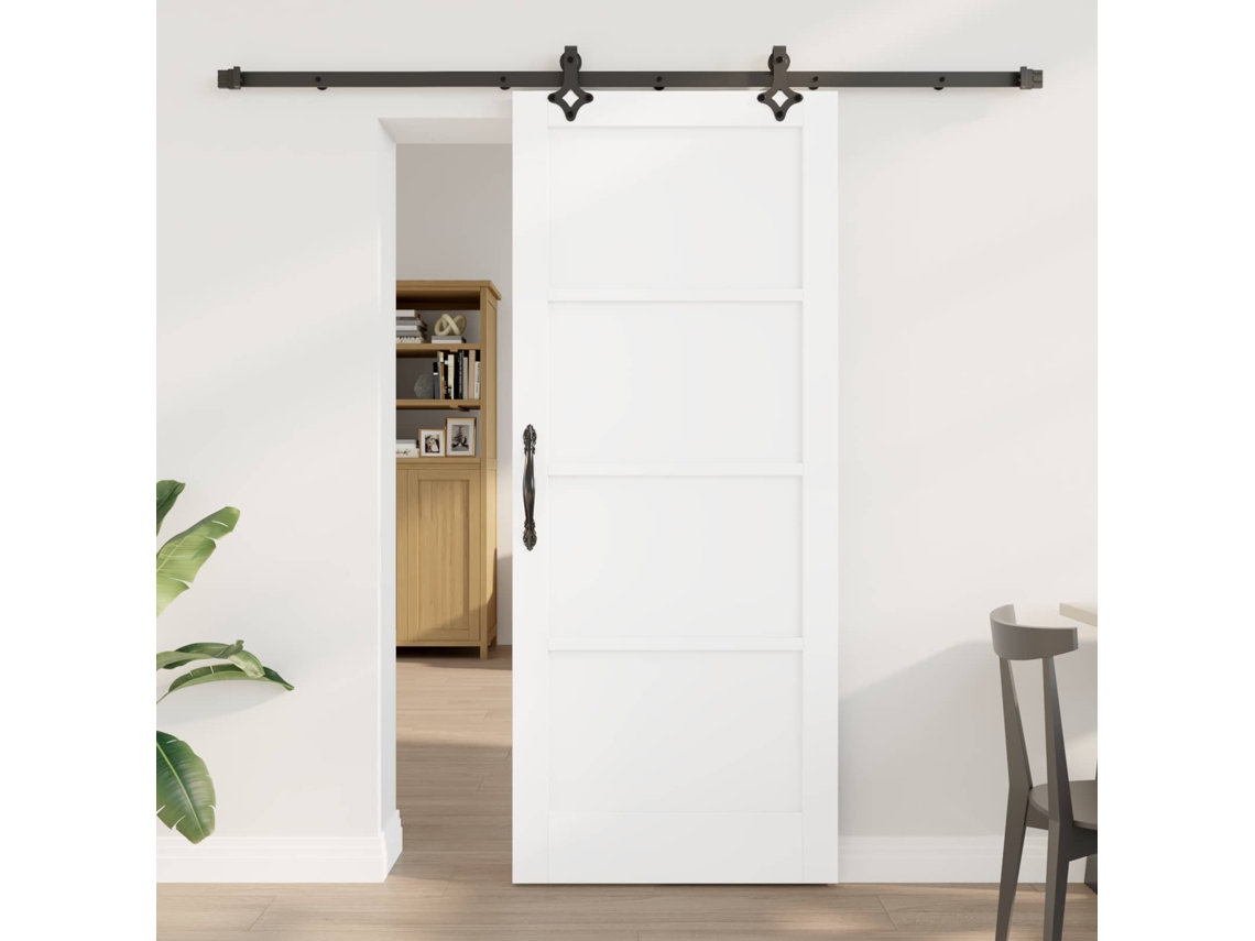 Vidaxl Porta Deslizante Orkdal 83 X 202 Cm Madeira De Pinho Maciça