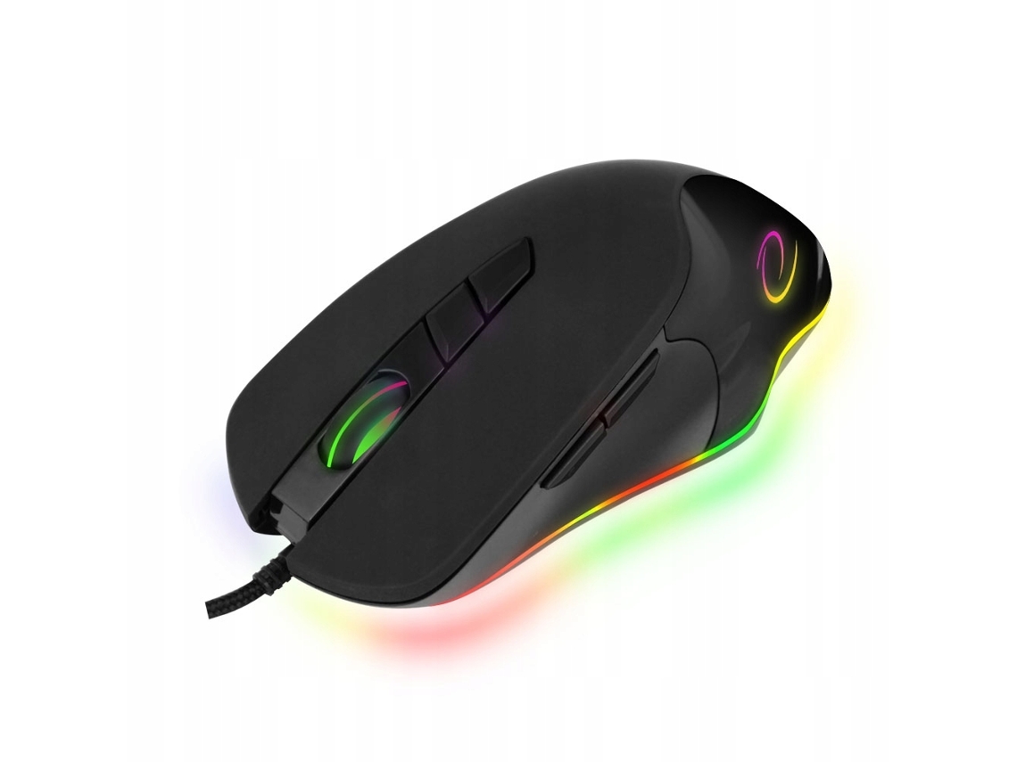 Mouse Óptico Para Computador Com Retroiluminação, Preto.
