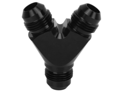 Adaptador Y Universal À Prova De Vazamentos Com Revestimento Anodizado Preto Para Mangueira De Combustível, Conector Divisor De Acoplamento 8an