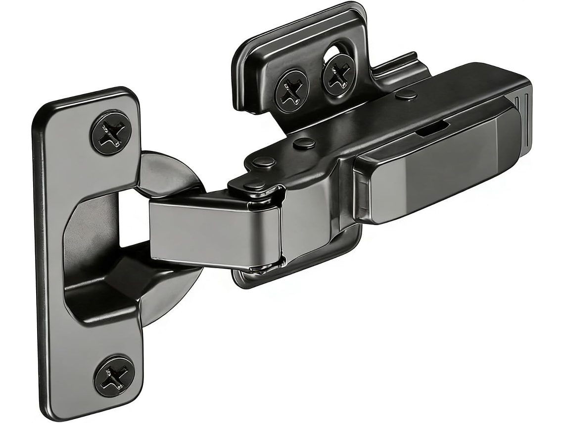Conjunto De 2 Dobradiças Para Armário Cozinha, Dobradiças De Sobreposição 110° Com Fechamento Suave, Dobradiças Para