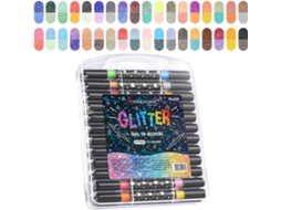 Lápis Artísticos De Ponta Dupla Bright Markers