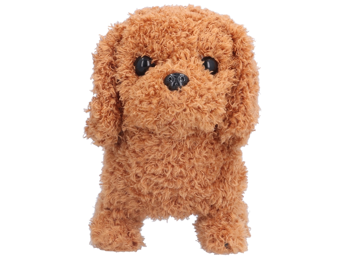 Primerox brinquedo Cachorro Interativo Pelúcia Eletrônico Andar Abanar Cauda Latir Presente para Crianças