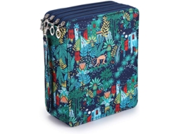 Estojo para Lápis, 5cm, Grande Capacidade, Floral AQUAFORGE