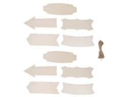 Laxiscreed Jogo De 10 Flechas De Madeira Para Decoração De Parede, Diy E Casamentos