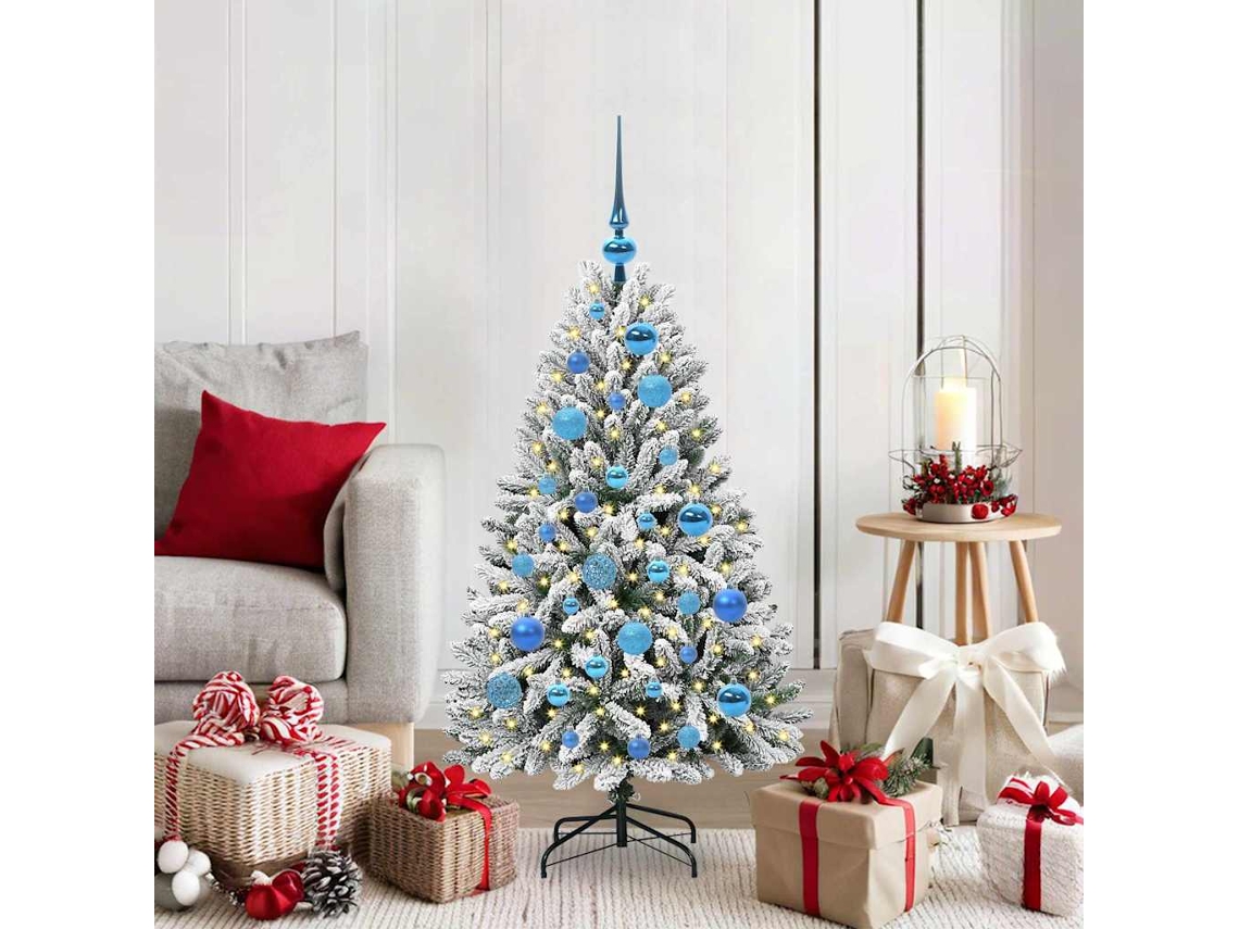 Vidaxl Árvore De Natal Artificial 120 Cm 150 Led Branco Quente