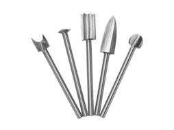Conjunto de Brocas YURU 5 peças para gravação em madeira, aço HSS