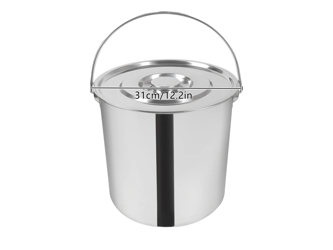 Batedor De Leite, Aço Inoxidável, Grande Capacidade, Prata, 18l