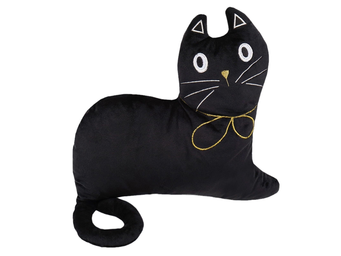 Laxiscreed Almofada Gatinho Preto Halloween Para Decoração De Sofá E Festas