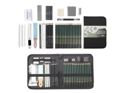 Conjunto De Lápis De Desenho (preto) Com 42 Peças - Materiais Para Desenho