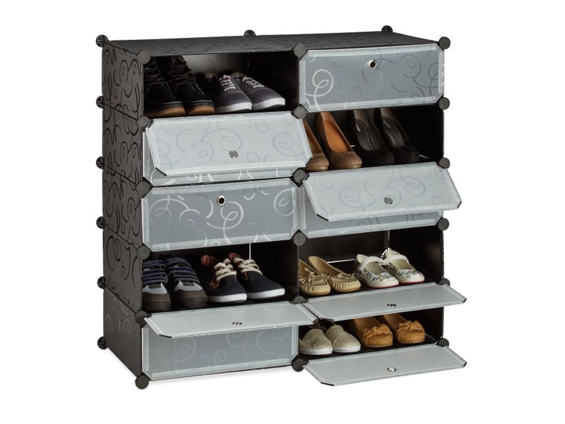 Sapateira Modular Com 10 Compartimentos E Estrutura Durável