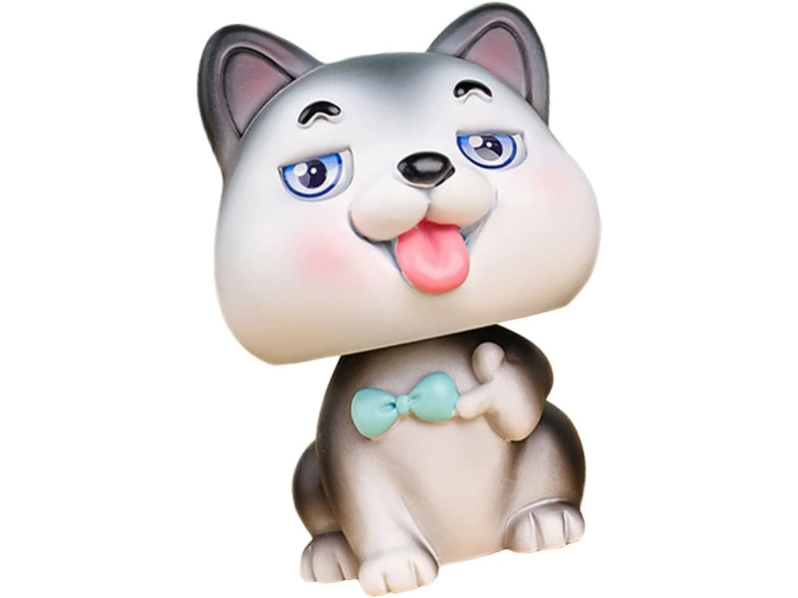 Miniatura Cachorro Resina Cabeça Oscilante Decoração Carro Escritório Brinquedo Decorativo Animal Compacta GOKOCO