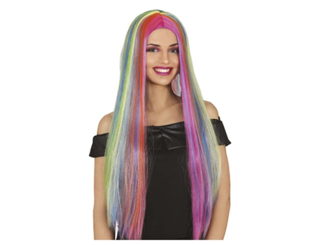 Peruca GUIRCA Longa De Cabelo Multicolorido