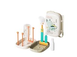Kit De Limpeza De Biberões,silicone, Escova, Suporte Secagem, Limpa Palhinhas Branco Hexinyigjly