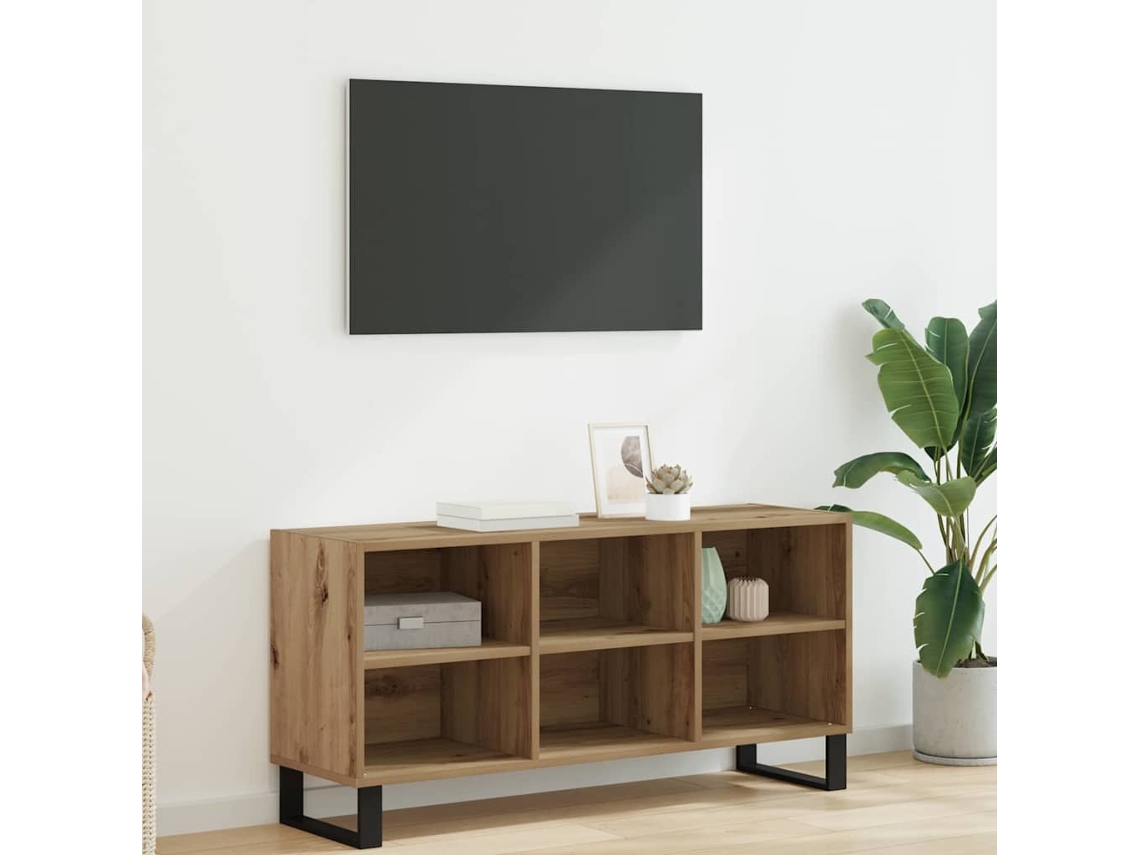 Vidaxl Gabinete para Tv Carvalho Artesanal 103,5 X 30 X 50 Cm