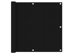 Vidaxl Tela De Varanda 90x300 Cm Tecido Oxford Preto