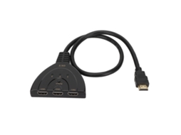 Conversor Switch Splitter 3x1 Hd 4k 1080p Interface Multimídia Para Ps3 Box De Cabo