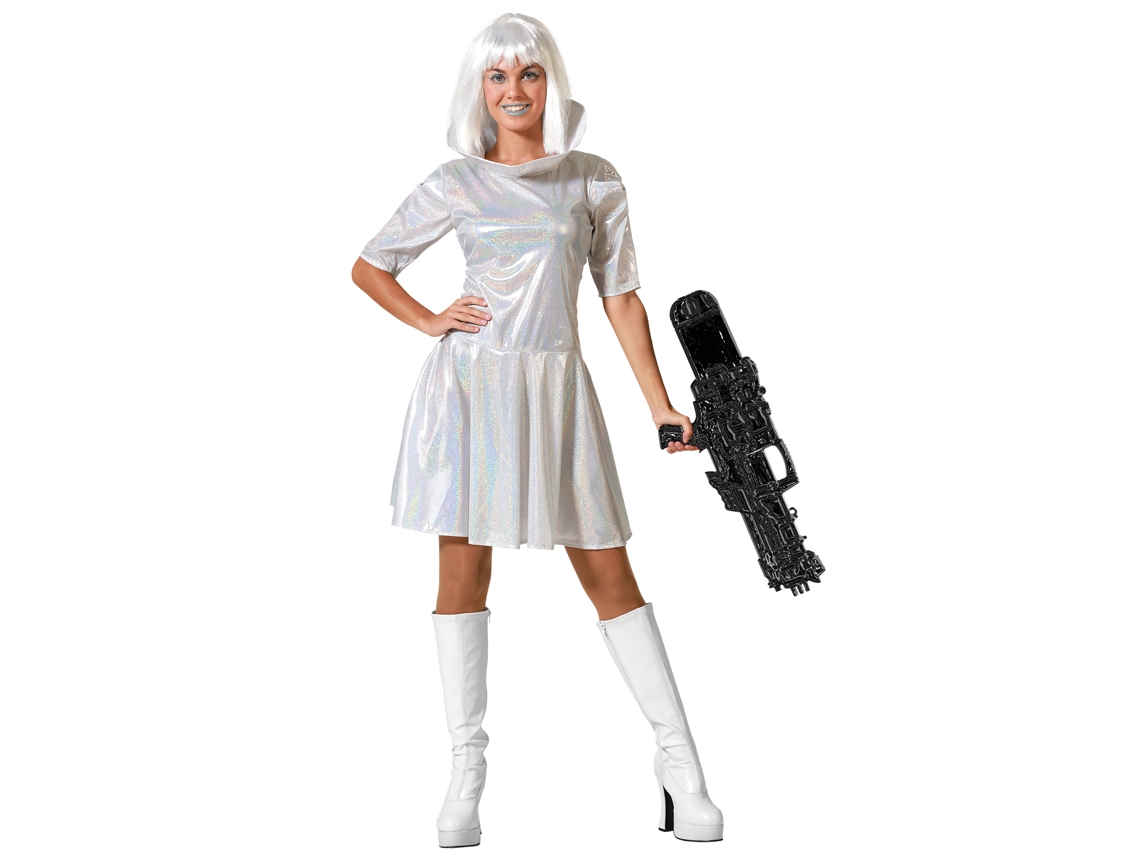 Fantasia Galaxy Vestido Branco Mulher Adulto M ATOSA