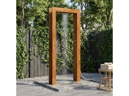 Vidaxl Chuveiro Externo 226 Cm Madeira Acácia Maciça E Aço Inoxidável
