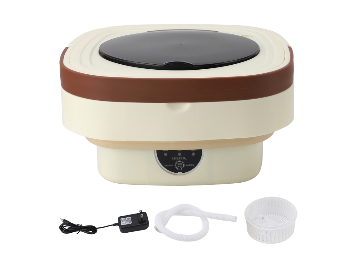 Máquina de Lavar Mini Portátil Dobrável 8,5L para Roupa de Bebé, Viagem e Camping LAXISCREED