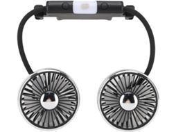 Ventilador Usb Para Carro Com 3 Velocidades Elétrico Cabeça Dupla Rotação De 360° Dc 5v Encosto Do