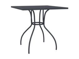 Mesa de jardim VIDAXL Antracite Aço (80x80x72.5 cm)