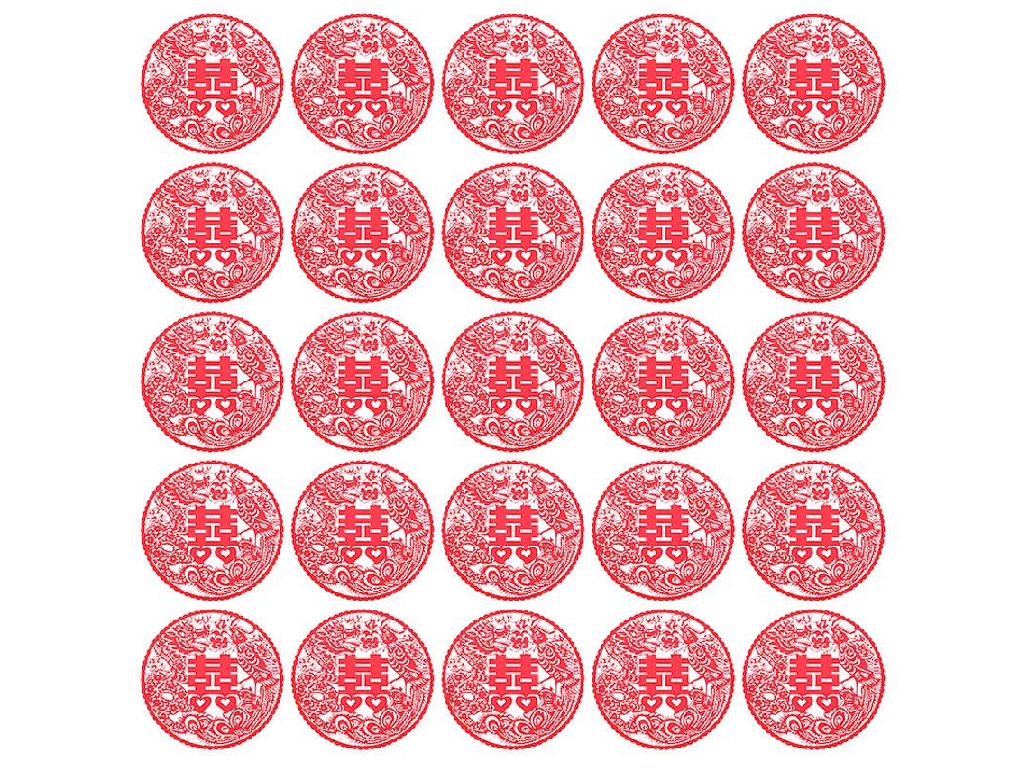 Adesivo de Porta Chinês de 3 Pacotes ALLINLESS