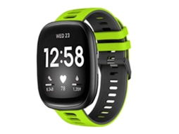 Bracelete Pioneer para Fitbit by Google Versa Verde Claro e Preto