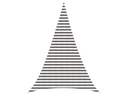 Vidaxl Vela De Sombra 4 X 5 X 5 M Hdpe Triangular Cinza Claro E Branco