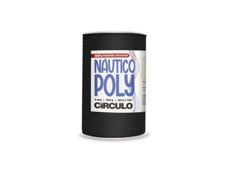 Fio De Crochet Circulo Nautico Poly 500g Preto 8990