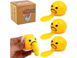 2026altiro-ovo Amarelo Vomitando, Brinquedo Anti-estresse Cute Redondo Aspirador E Vomitor De Gemêdo