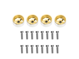 Mali 4pcs Aro de Roda Rc de Metal 2.2 Polegadas para Axial Scx10 90046 Traxxas 1/10 Carro Rc Dourado