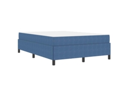 Cama Moderna Vidaxl Azul Cordão (140x200 Cm)