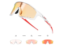 Óculos de Ciclismo Fotocromáticos Uv400 Vermelho MDUG