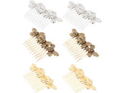 Conjunto De 6 Presilhas De Cabelo Com Estampa Vintage, Acessório De Cabelo Para Casamento Para Mulheres