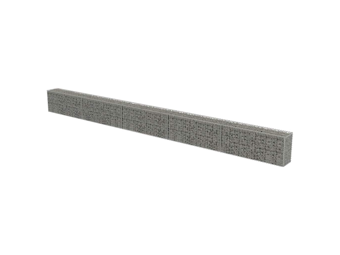 Gabion Wall, Gabion Walls Vidaxl Prateado Aço (600 X 30 X 50 Cm)