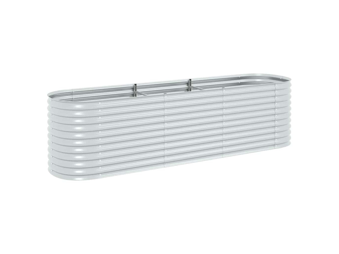 Garden Raised Bed, Garden Raised Beds Vidaxl Prateado Aço (320 X 80 X 81 Cm)