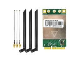 Lurelia Placa Wi-fi Mini Pcie Bcm94360 Bw1360 1750 Mbps 1,3 Gbps 2,4 Ghz Antena
