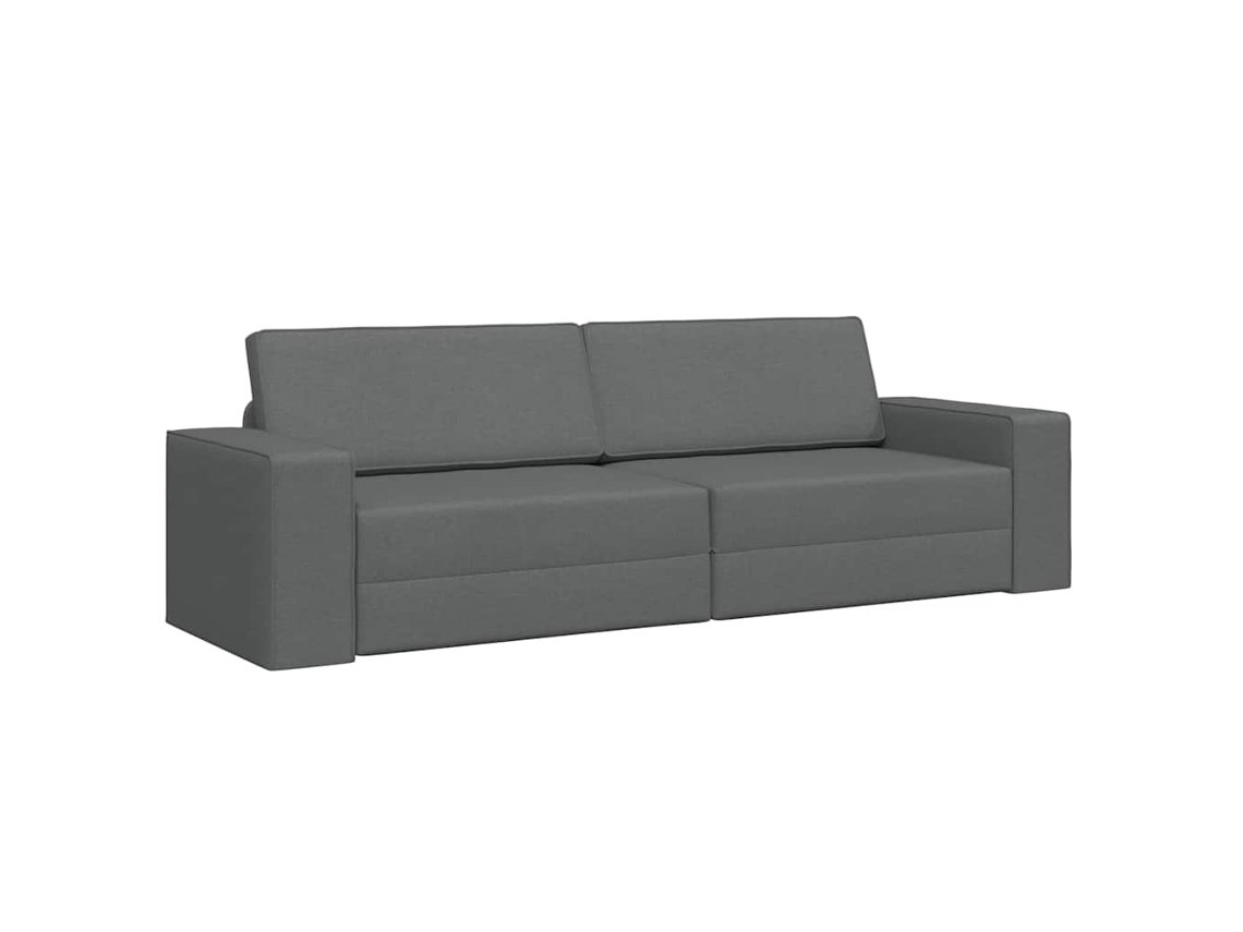 Sofá cama 200cm Cinza Escuro Tecido HARLANV1