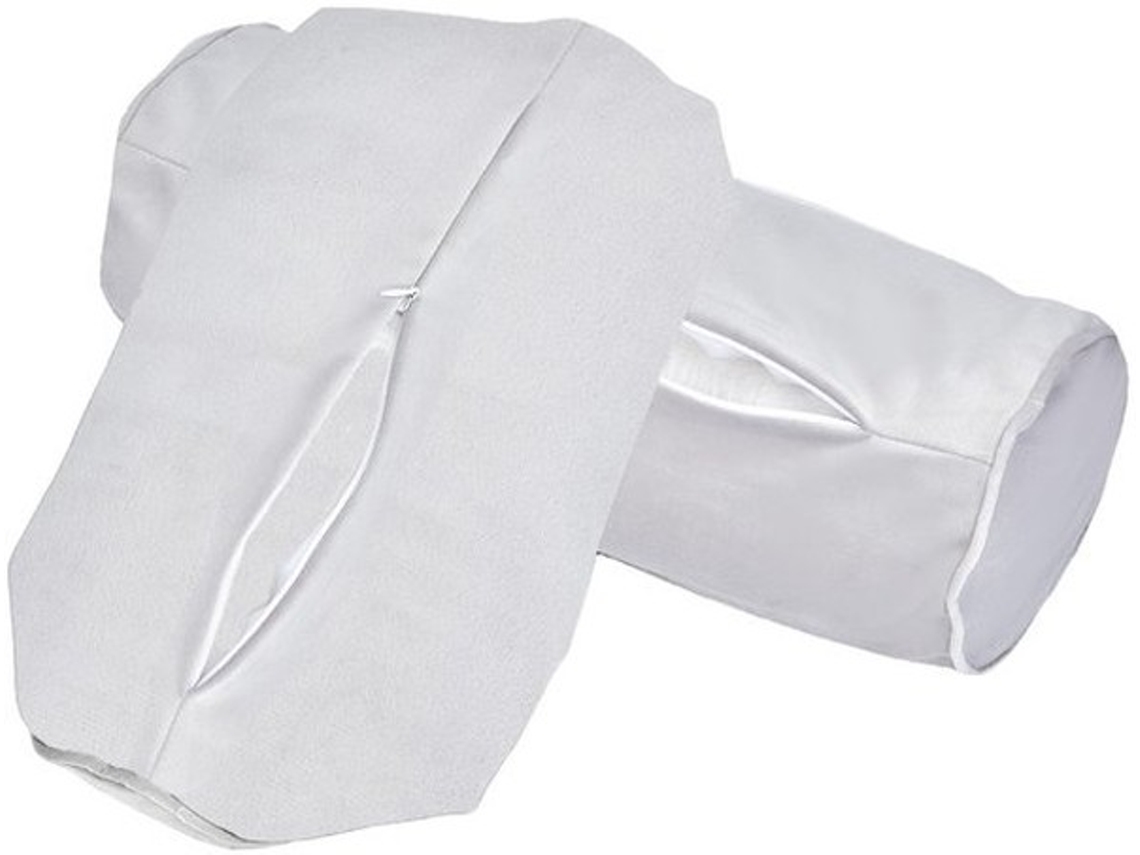 Conjunto De 2 Nekkussenovertrek 15 X 40 Cm - Cilindricos - Plumas - Suaves - Plush - Cinturones Con Cremallera - Set De 2 - Cinturones De Cojín