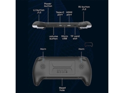 Console de Jogos Project X de 4,3 Polegadas e 8 Gb, Portátil, Compatível com Emuladores de Ps1, Mame e Gb. GOKOCO