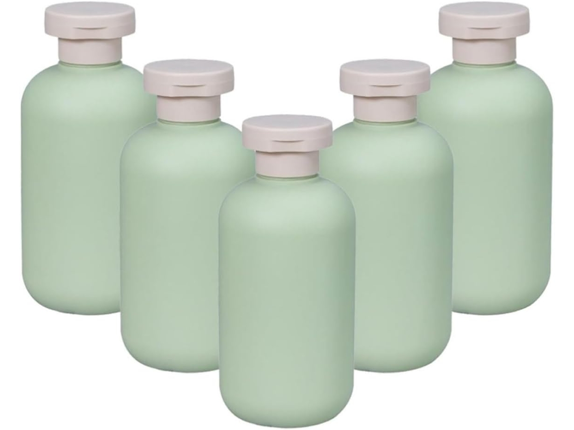 5 Peças Bouteille De Shampoing Recarregável 200ml