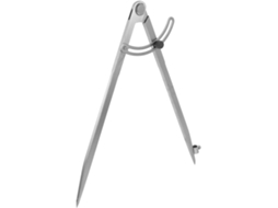 Compasso Geométrico Healeved de 30 Cm em Ferro Resistente com Divisor Ajustável e Porta canetas para Desenho T