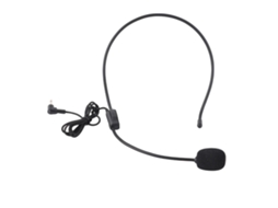 Microfone Condensador De Cabeça Com Fio Amplificação De Voz Conectividade 3.5mm